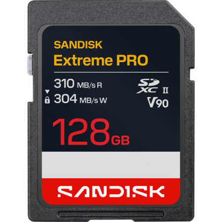 SanDisk SDSDXDE-128G-GN4IN - karta pamięci 128GB, Extreme PRO SD UHS-II V90